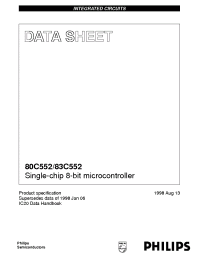 Datasheet S83C552-CA68 производства Philips